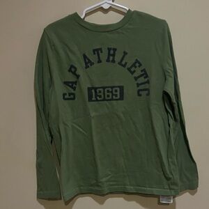 KidsGAP Athletic Green Long Sleeve Shirt size Small.